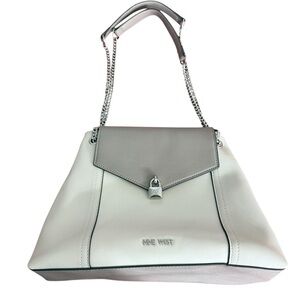 Nine West Gray and White Handbag